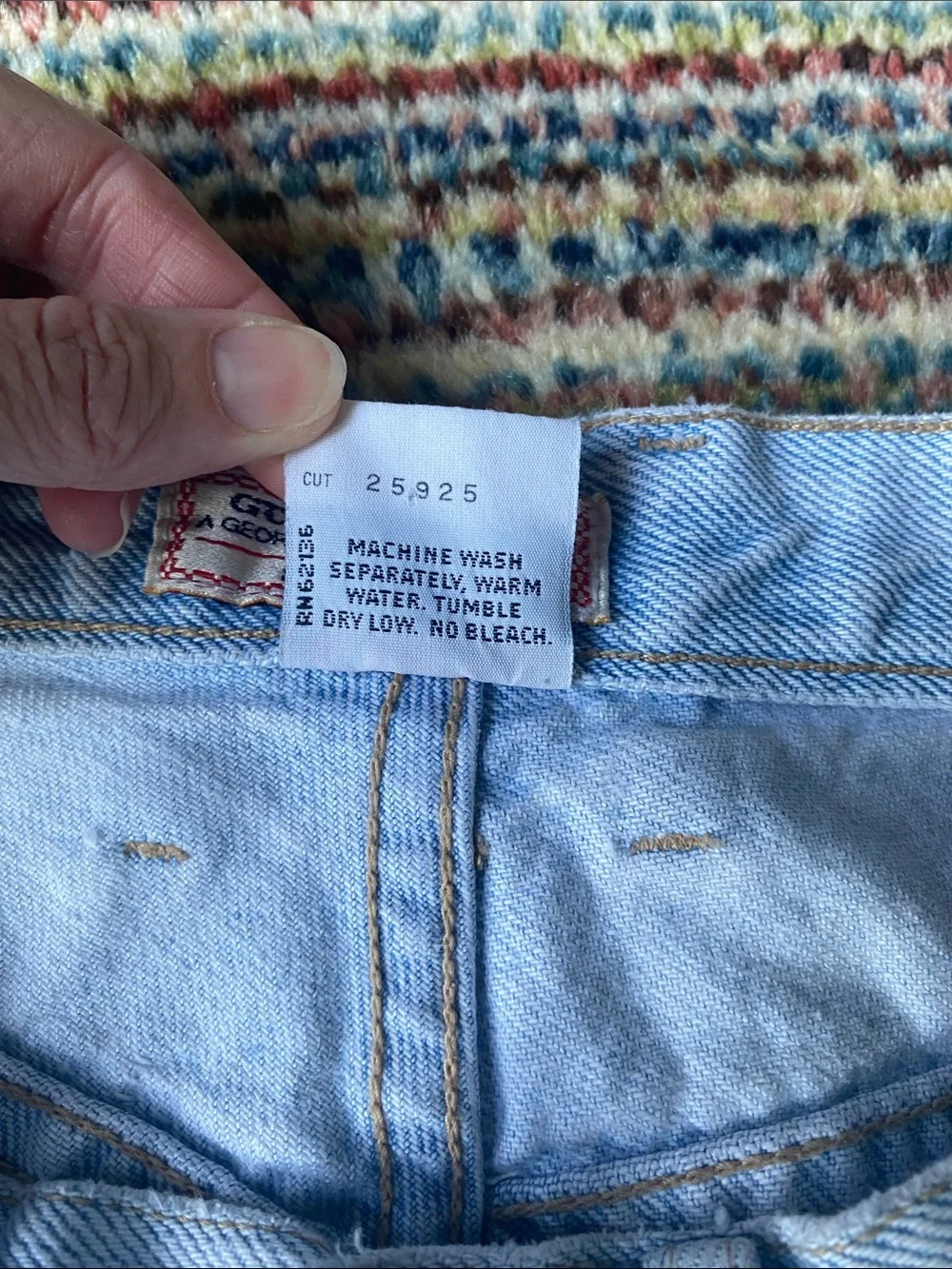 Vintage 90’s Guess by Marciano Faded Light Blue Jean Shorts 30